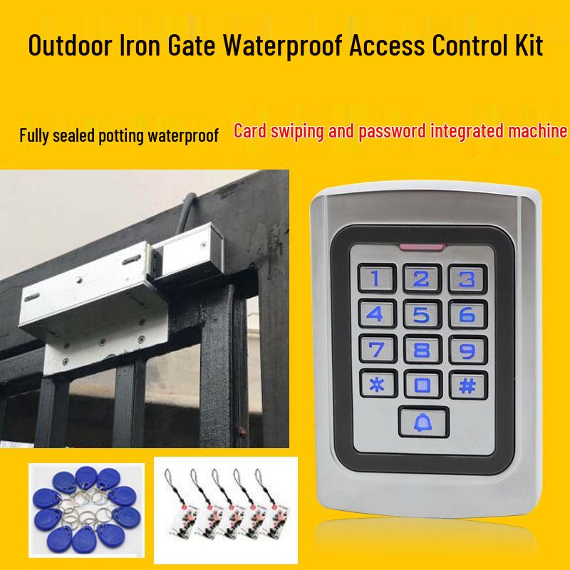 Waterproof Access Control System with Password & Card Swipe - Supports 1000 Users