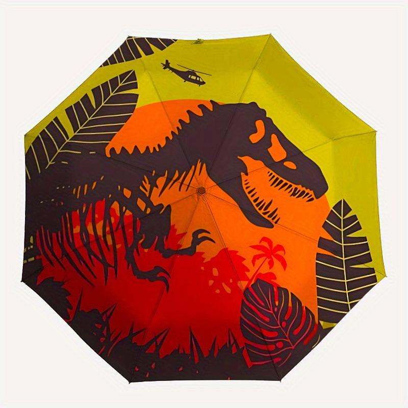 1pc Dino Jurassic Windproof Automatic Umbrella, Lightweight for Women/Men, Perfect Christmas Gift a0811229