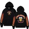 Pattern Hoodie Men's Retro Streetwear Men's Women's Long Sleeved Oversized Sportswear Gothic Hoodie