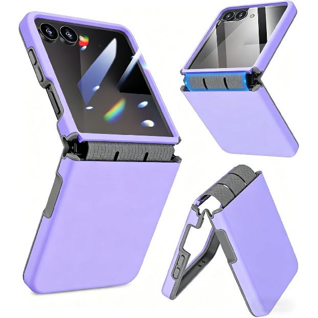 Suitable for Samsung ZFlip 20% off foldable phone case, skin-feel integrated protective cover, zflip7 full protection, anti-drop soft edges