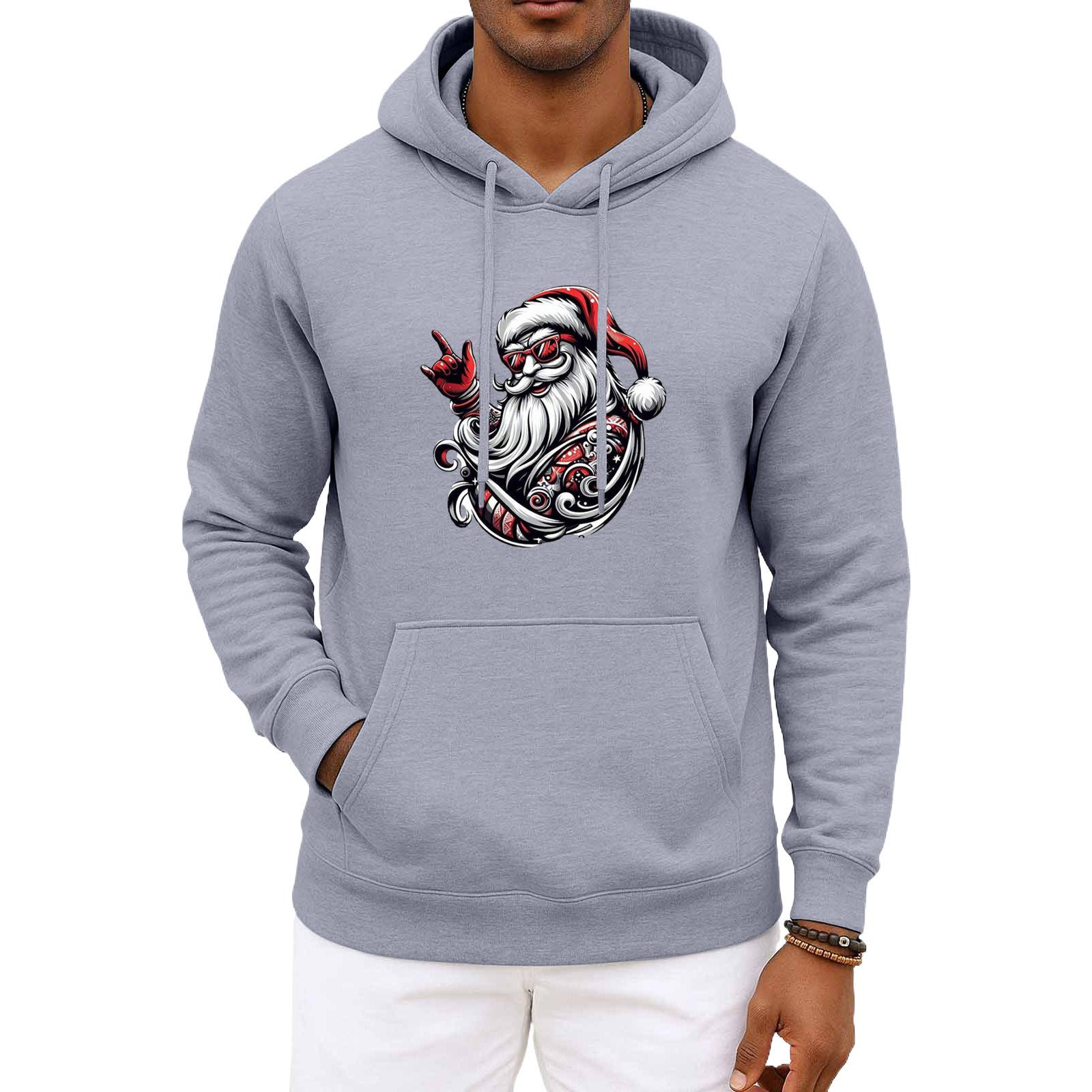 

Men s And Women s Christmas Hooded Hood Long Sleeves Hoodie L