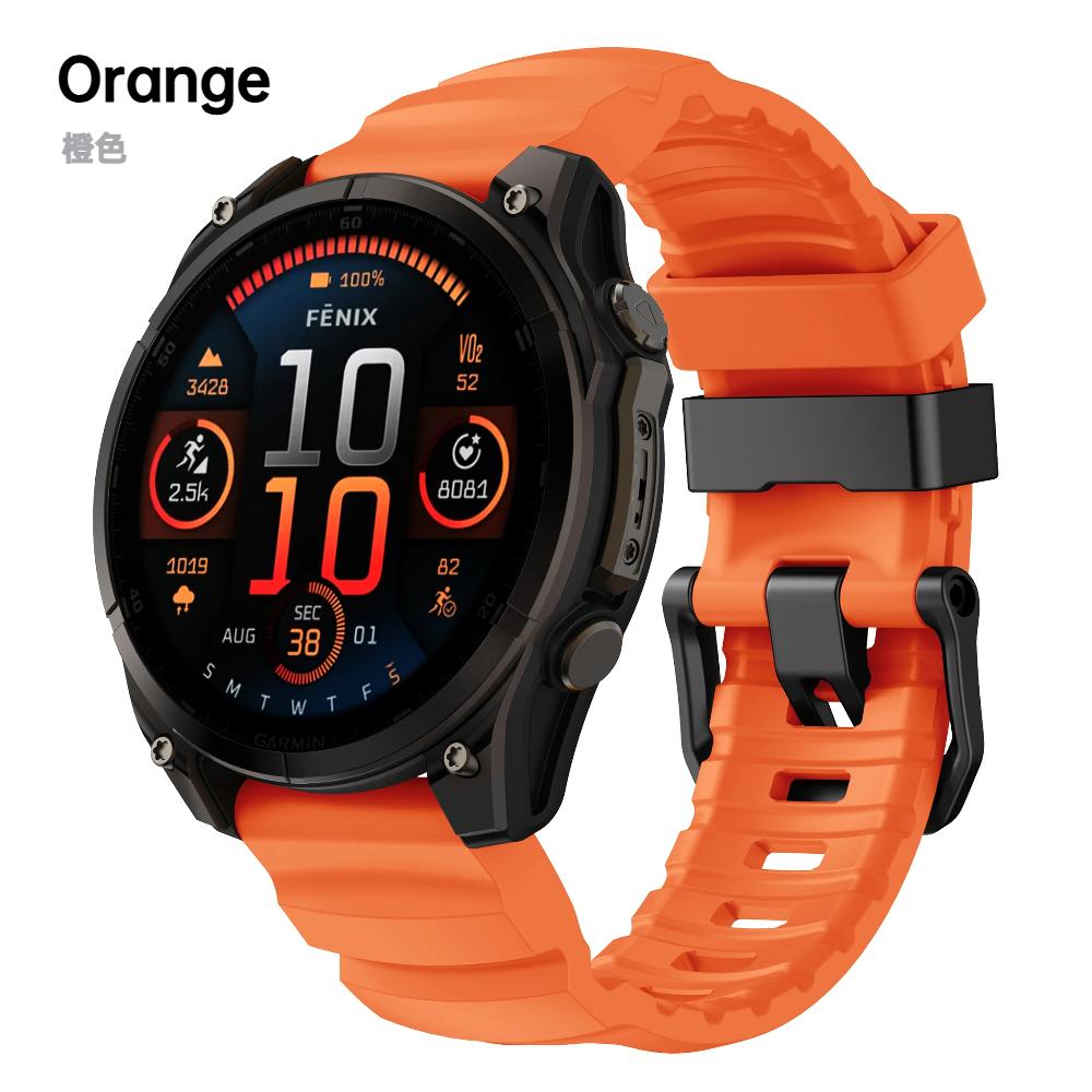 Rychloupínací 22mm 26mm řemínek pro Garmin Tactix8 Silikonový pásek pro Garmin Fenix 8/7X Pro/E Enduro 3 Náramek pro Forerunner 970-965/Instinct 3