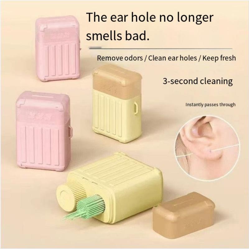 1PACK suitcase, ear hole cleaning, earphone cleaning, ear hole cleaning, anti-blocking, odor removal, ear washing artifact
