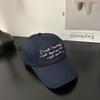 Letter Embroidery Purple Cap Summer New Women's Big Head Circumference Sunshade Sun Protection Versatile Baseball Cap