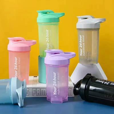 Hot Portable Shaker Cup for Men and Women Protein Powder Replacement Milkshake Mixing Cup Fitness Sports Water Cup Scale Bottle