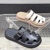 Fashion Flats Women Slippers Fashion Platform Shoes Summer Slingback Mules Shoes Cozy Casual Woman Sandals 2025 Trend Women’s Chaussures