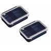 Whole Freezer Lunch Box, Navy (650ml / Set of 2) - Freezer-safe, Microwave-safe, Bento Box for Women and Children