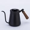 Hot Sale 304 Stainless Steel Brushed Jug Wood Handle Gooseneck Spout Coffee Kettle Drip Coffee Pour-over Pot For Home Use