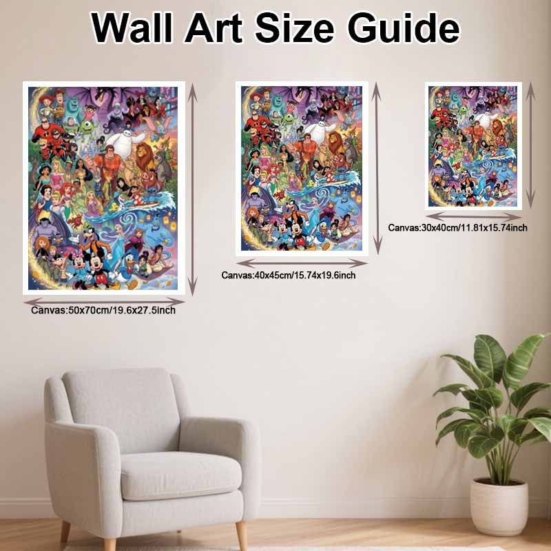 Disney Diamond Painting Full Drill 5D Characters Diamond Art Home Decor Creative Handicraft