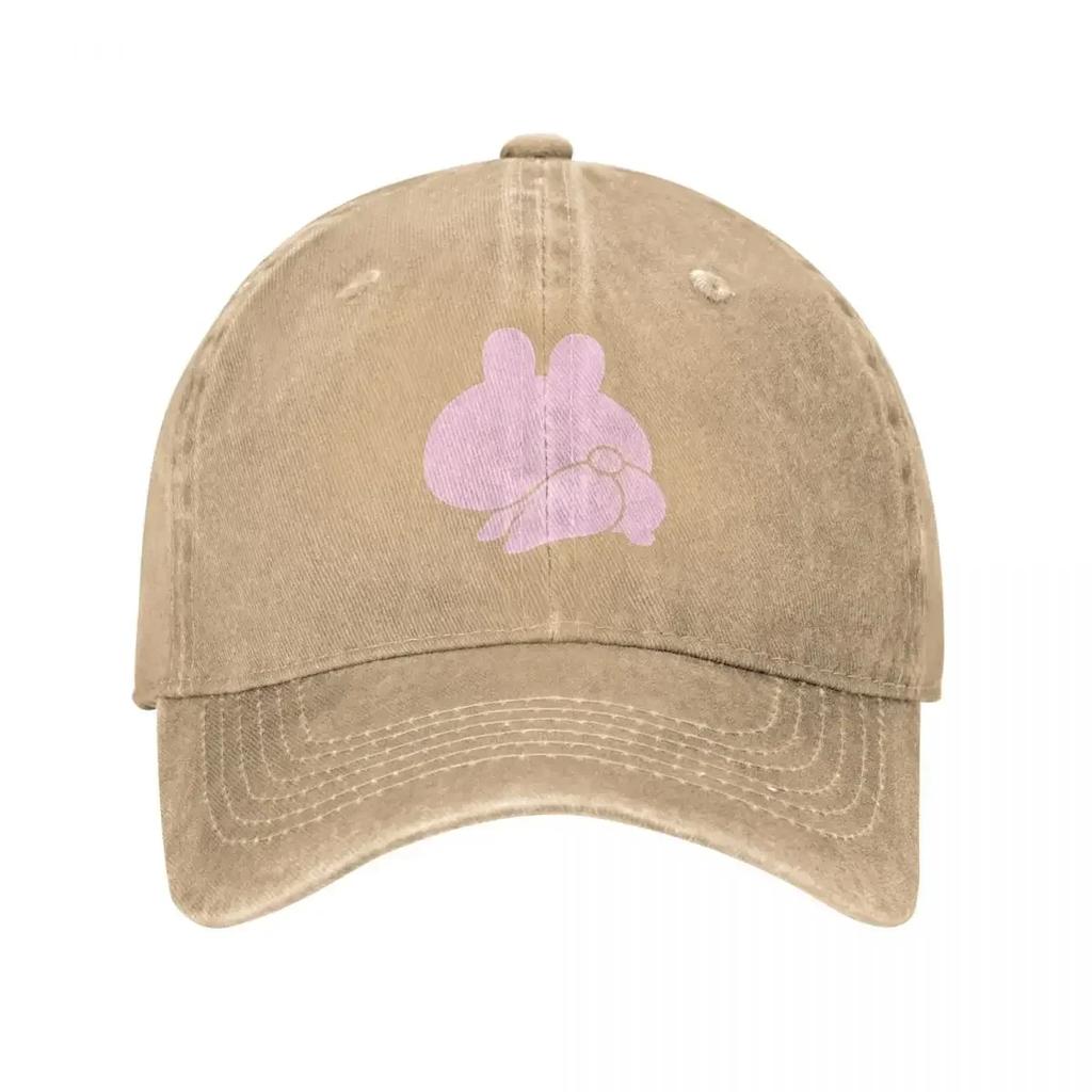 Vintage Butt Appeal Asamimichaan Baseball Caps Distressed Denim Washed Snapback Cap Cute Asamimi Unstructured Soft Caps Hat