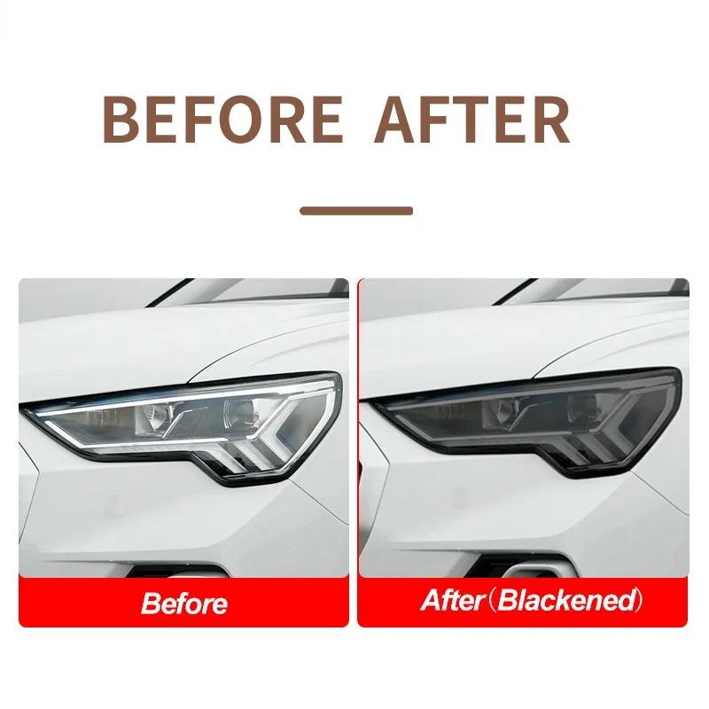 For BMW M5 F10 F90 2011-2020 HD Car Headlight Protective Film Tint Black Transparent TPU Stickers Auto Headlamp Decoration Film
