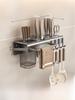 Inteated Wall-Mounted Kitchen Storage Box No-Punching Chopstis Holder Multi-Functional Kitchen Storage Ra Home Use