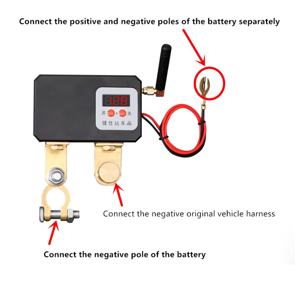 2 шт. Универсальный беспроводной пульт 12 В выключатель отключения аккумулятора
