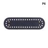 1Pc Long Bottom For Knitted Bag Pu Leather Bag Base Handmade Bottom With Holes Diy Crochet Bag Bottom… More