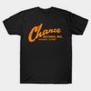 Men Black Print T-shirt Chance Records No-Cut Transfer Paper Print Cotton Tshirt