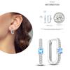 NEW Round Original CZ Hoop Earrings Heart U Shape Moon Star Unicorn Earring for Women Party Engagement Jewelry Gift