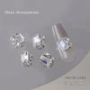 Luxurious Rectangular Crystal & Diamond Nail Art Decorations
