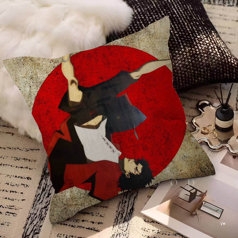 Samurai Champloo Офисная Подушка Наволочка Автомобильная Подушка 45X45СМ Подушка для Поясницы Диванная Подушка 30cmx30cm