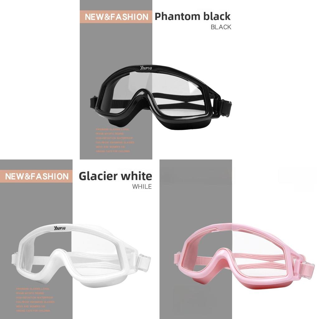 Antifog Swim Goggles With Pc Lenses For Adults And Teens Waterproof Dive Mask