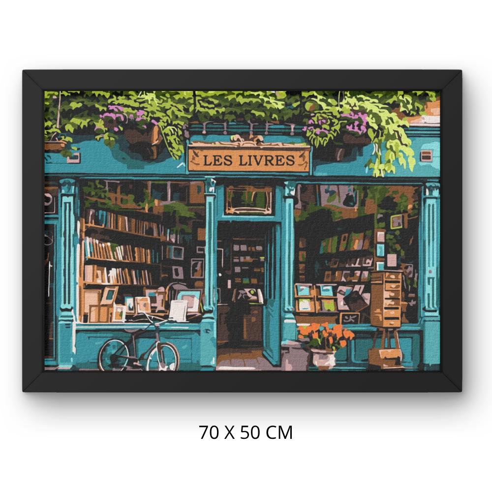 Picture for painting by numbers with frame World of Books 70x50