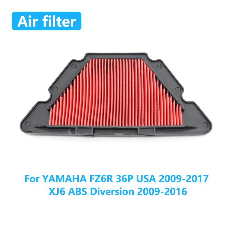Motorcycle Air Filter For YAMAHA FZ6R 36P 2009-2017 XJ6 ABS Diversion 2009-2016 Intake Cleaner Accessories