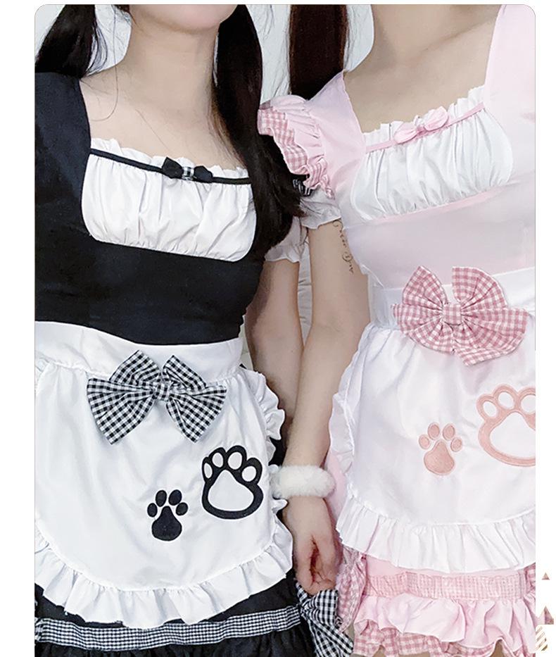 Sweet Kitten Anime Lolita Maid Cosplay Dress