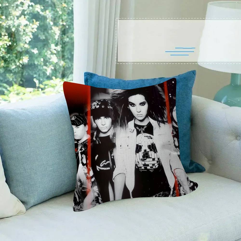 Metall Rockband Kissenbezug Cartoon Geschenk Kissenbezug Schlafzimmer Zuhause Sofa Stuhl Sitz Dekor Kissenbezug Tokio Hotel