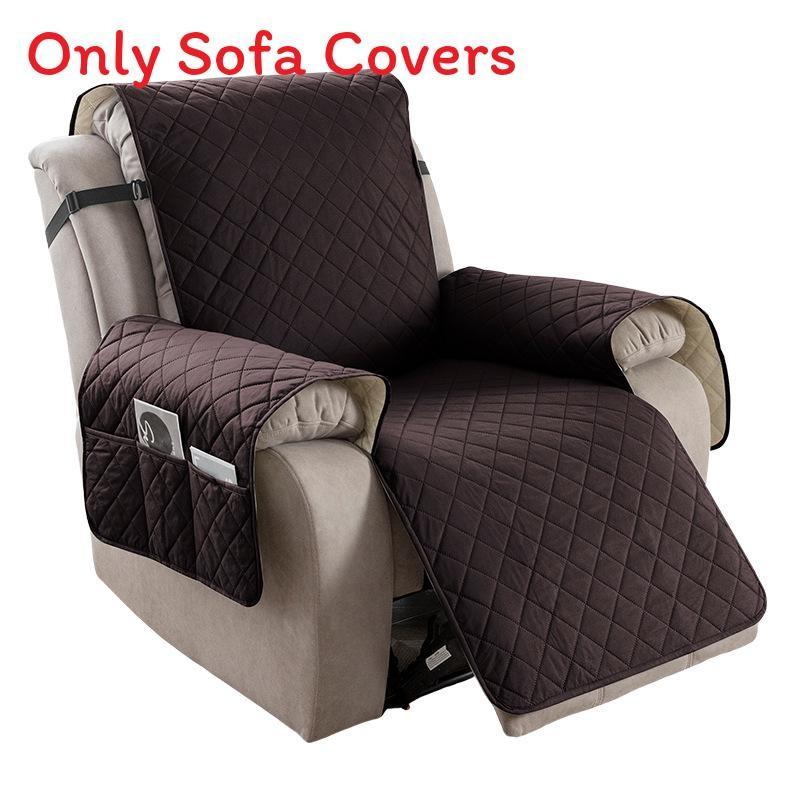 Universal Polyester Square Pattern Sofa Cushion For Single Double Triple Seat Lounge Chair Protector