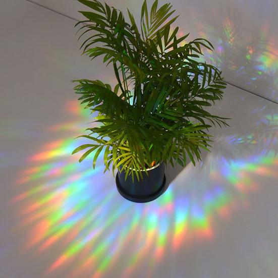 Rainbow Window Privacy Film Floral Static Sticker Glass Decals with Iridescent Effect Removable Window Sticker for Home Bathroom Door Car Windows