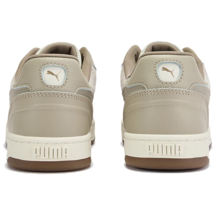 Puma Caven 2.0 Lux Sd Retro Casual Breathable Low-Top Sneakers Unisex Sneakers White Light-Brown 401277-02