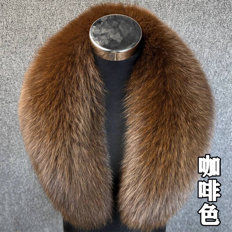 Real Fox Fur Collar Women Winter Thickened Fur Collar Scarf Collars Wraps Neck Warmer Fur Scarves Shawl Luxury Fluffy Fur Shawl