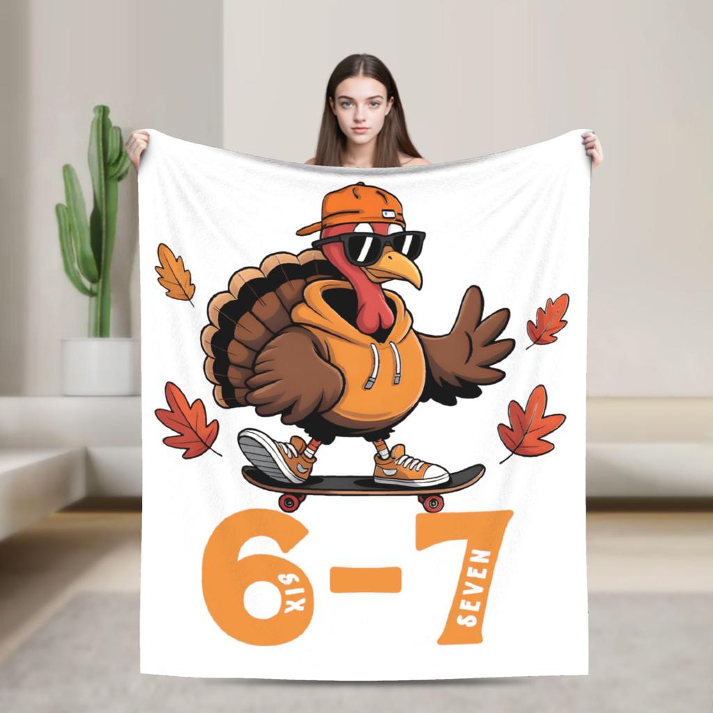 67 Six Seven Meme Mom 67 Meme Plush Blanket Kids Adult  Flannel Throw Blanket For Couch Bed Super Warm Bedspread Gift Idea
