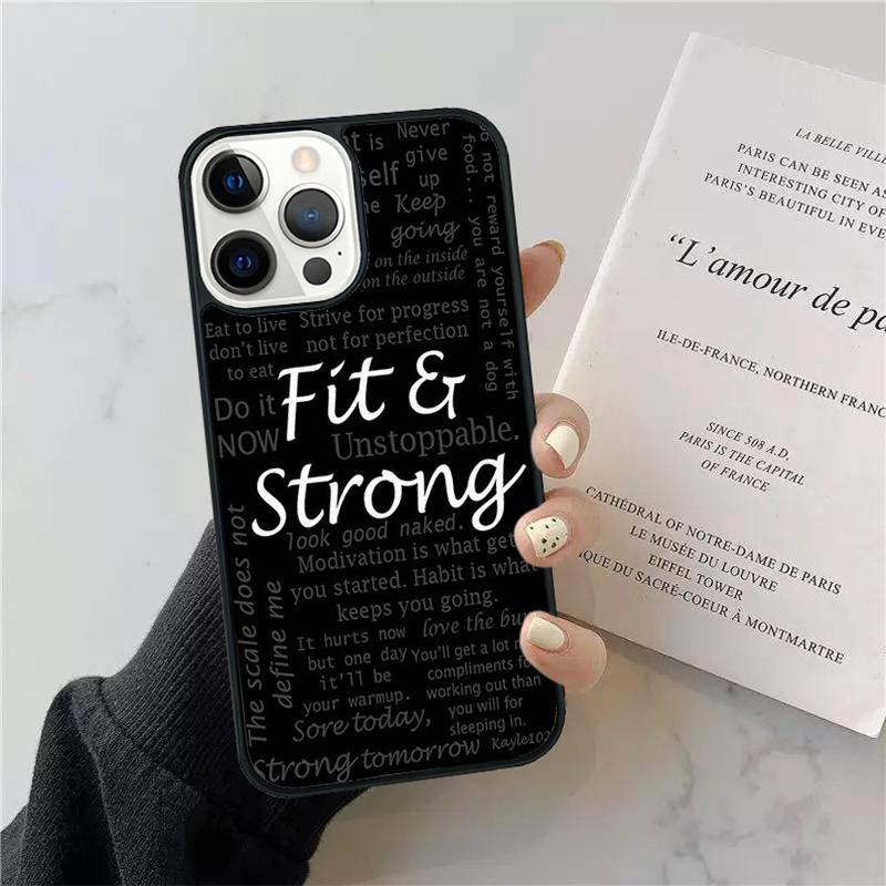 Motivational Gym Fitness Phone Case For iPhone 17 Air 14 15 16 13 12 For Apple iPhone 17 Air Pro Max Plus Coque