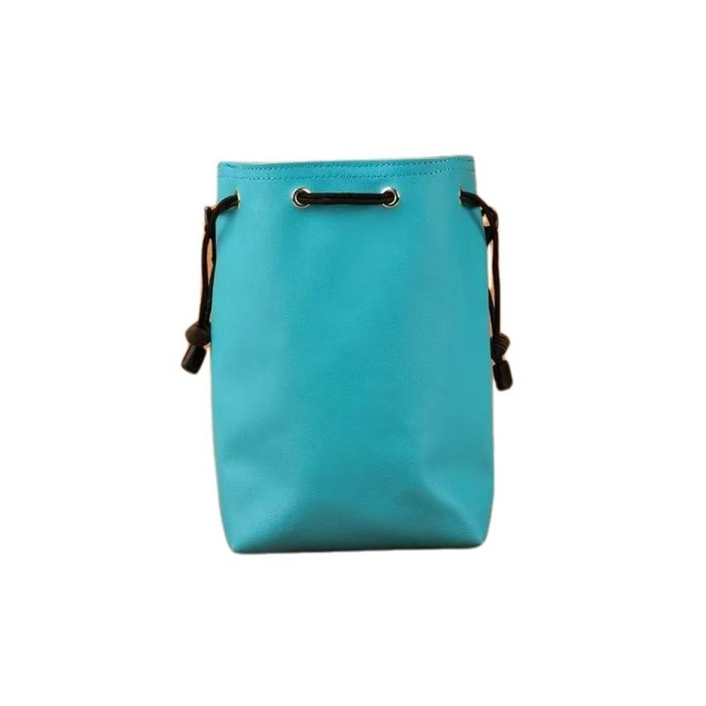 Sac de rangement pour appareil photo en cuir PU Anti-rayures Polyvalent Portefeuille à cordon de serrage Anti-poussière Antichoc Sac de rangement pour maquillage et rouge à lèvres