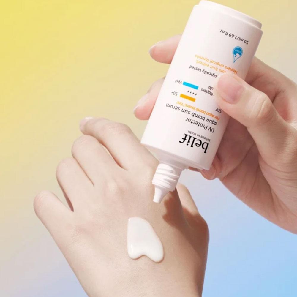 belif Ochrona UV Aqua Bomb Serum Słoneczne 50ml (SPF50 +)