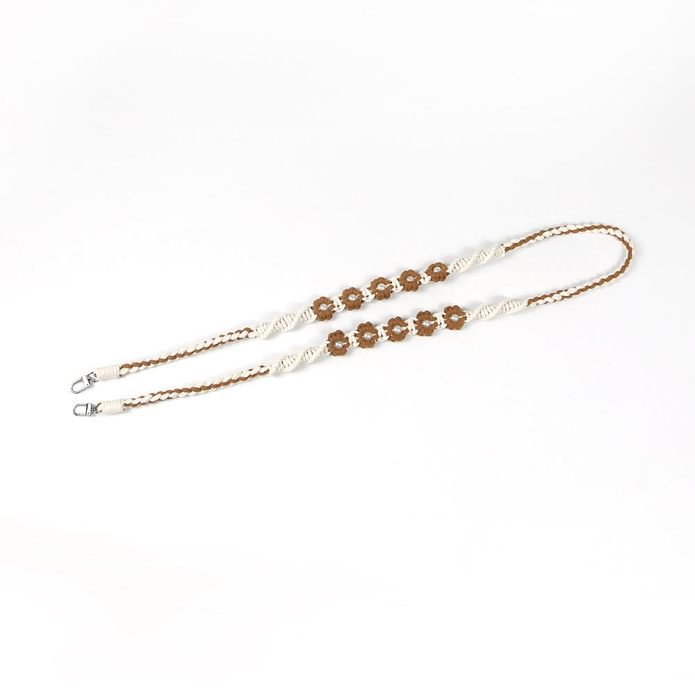 Bohemian Daisy Woven Crossbody Phone and Camera Lanyard Strap