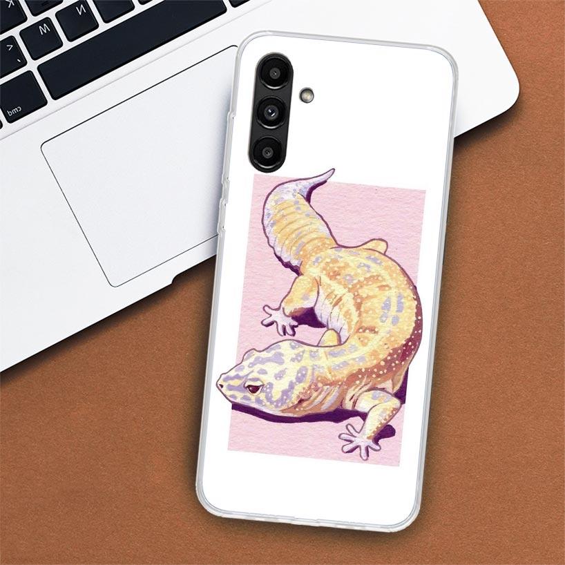 Lizards Geckos Phone Case For Samsung Galaxy A02S A12 A22 A32 A42 A52 A72 A51 A50S A71 A41 A31 A21S A70S A40 A30S A20E A10S A51