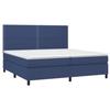 VidaXL Sommier à Lattes de Lit avec Matelas et LED, Lit Rembourré avec Tête de Lit, Lit Double, Lit Adulte de Chambre, 3134827