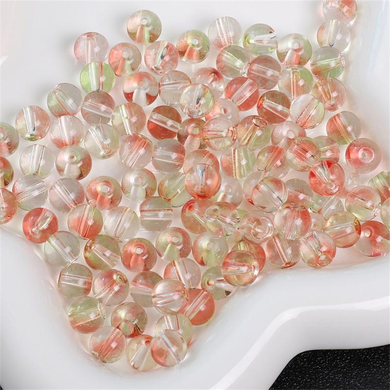 8mm 50pcs/bag Jelly Glass Bubble Beads DIY Necklace Bracelet Earrings Ring Jewelry Accessories