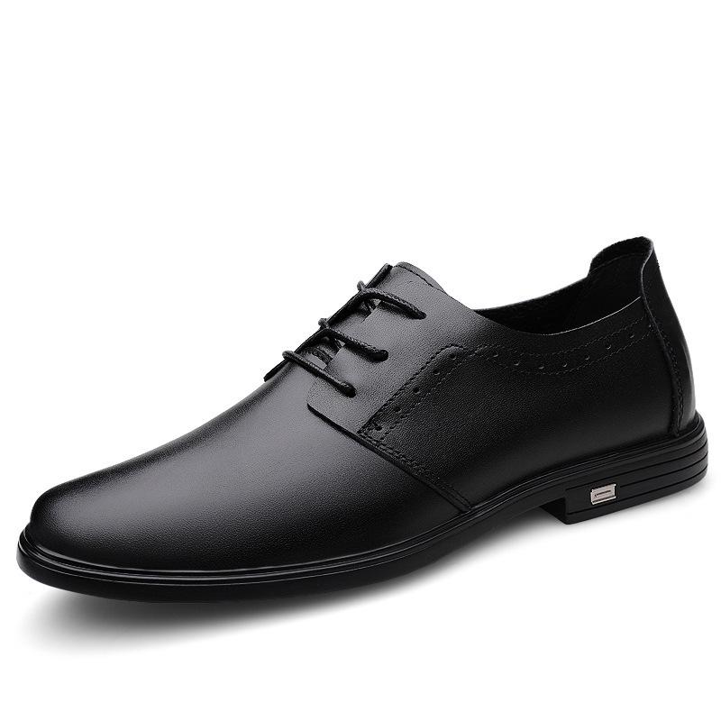 Men's Plus Size Genuine Leather Breathable Casual Shoes - Lace-up Driving Loafers with Soft Sole
