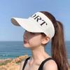 Spring and Summer Sun Protection Empty Top Hat Women's Outdoor Sports Internet Celebrity Visor Hat Knitted Hat Running Cycling Duck Tongue Sun Hat