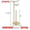 MDNG Stainless Steel Floor-standing Toilet Paper Holder