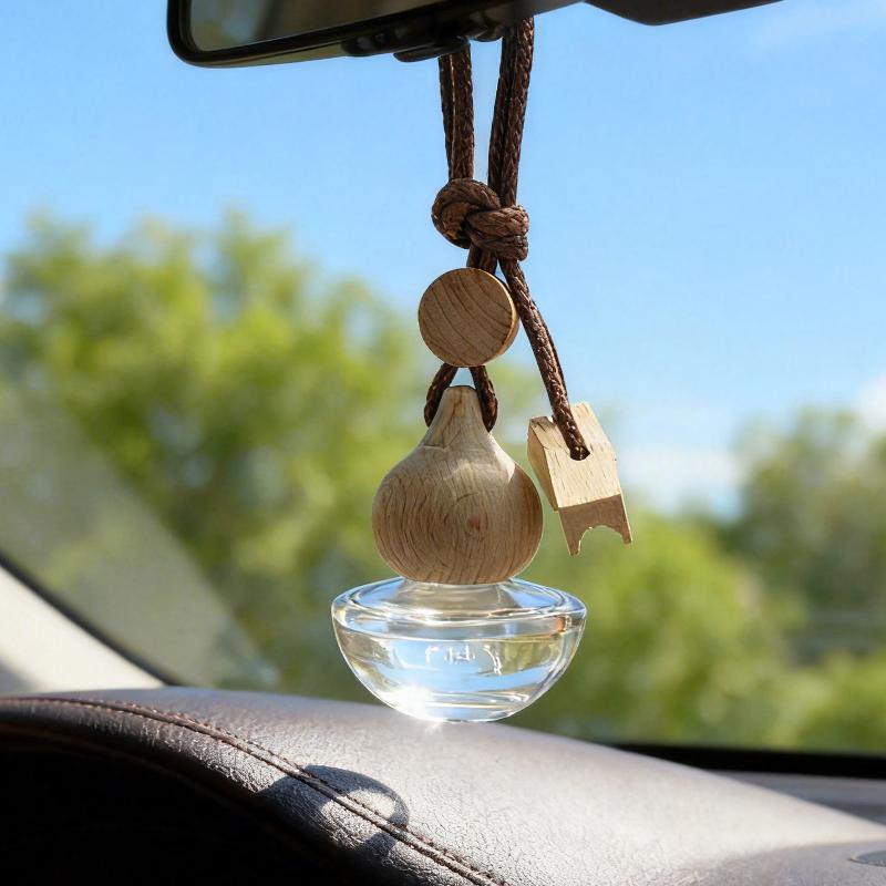 1Pcs Aromatherapy Essential Oil Bottle Hanging Car Perfume Bottle Ornament Auto Air Freshener Car Decoration Interior For Home