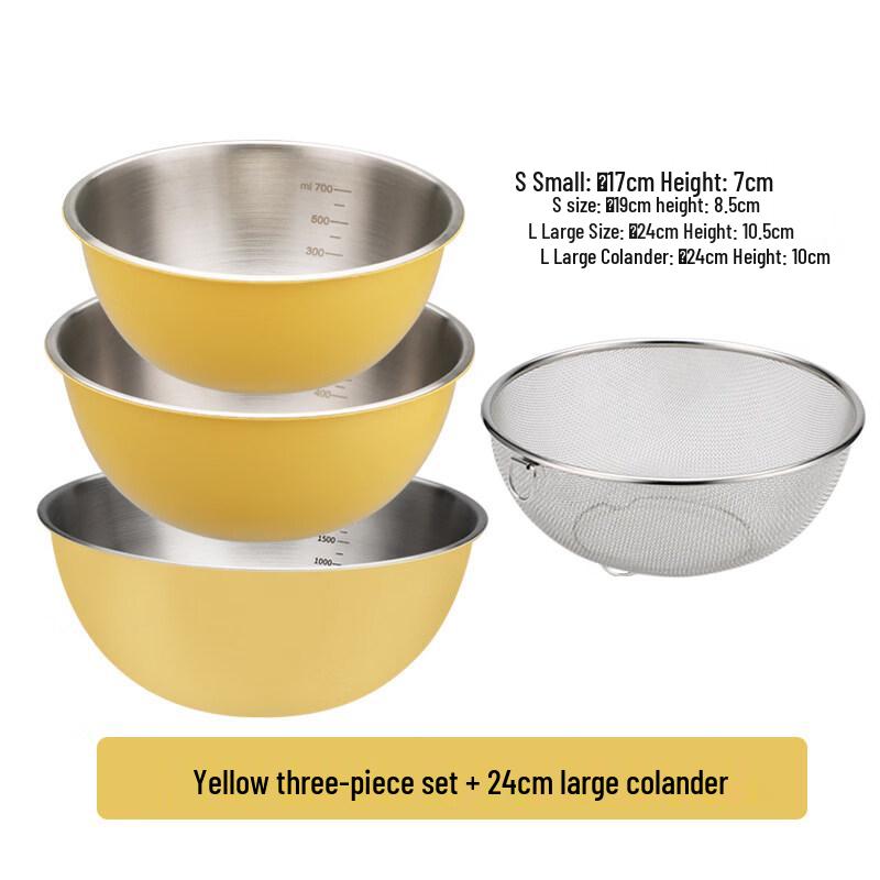 ZISIZ Stainless Steel Mixing Bowl