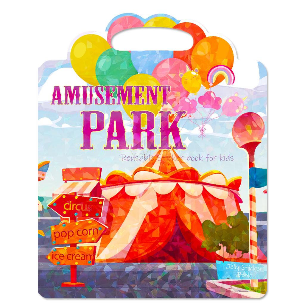 Children'S Playground Facilities Cognitive Concentration Cultivation Quiet Book Portable Jelly Sticker Book