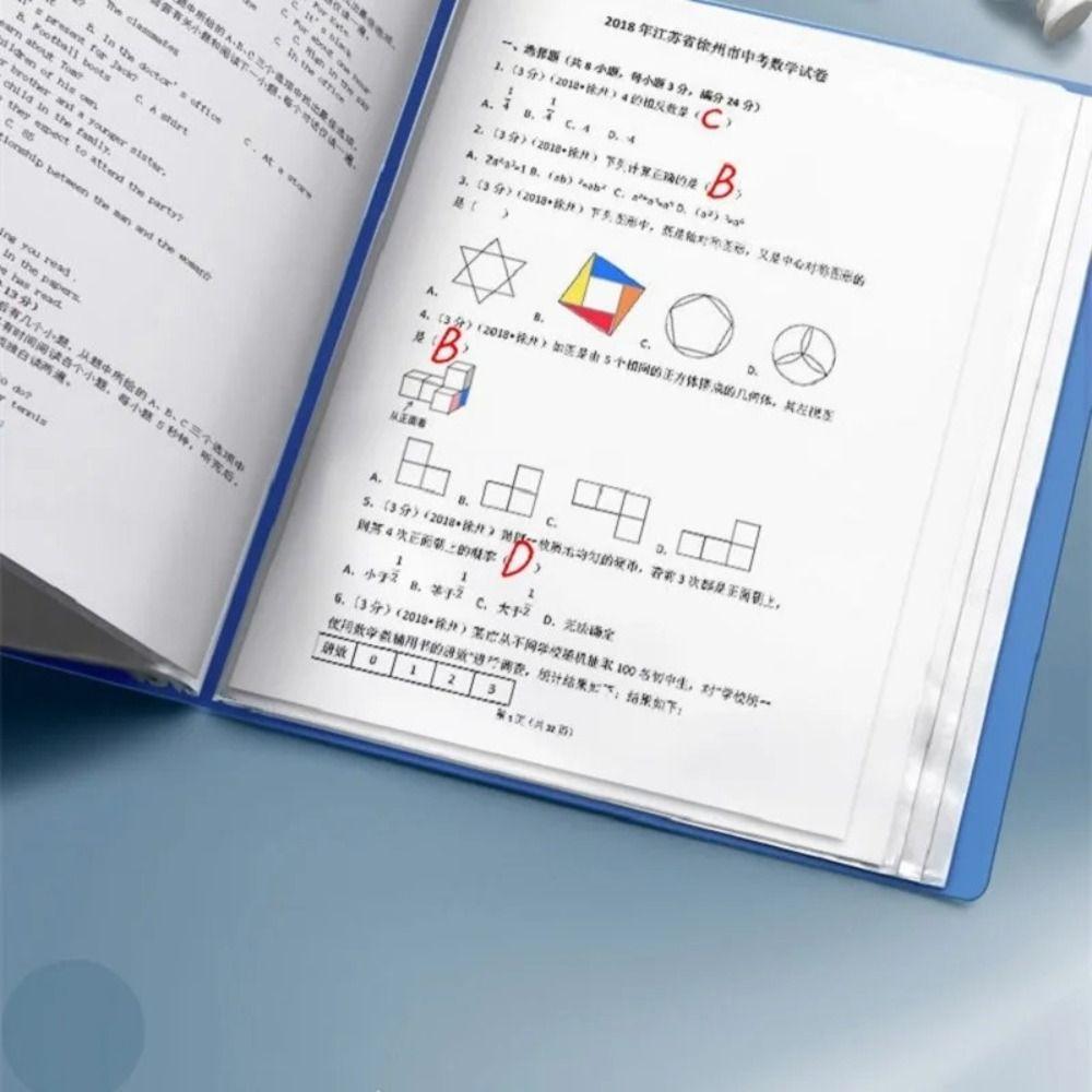 PP Document Bag Waterproof Test Paper Storage Organizer High Quality A4 File Folder