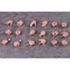 Polynian Hand Parts Set  Brown Flesh 