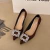 Large size pointed high heels thin heels 22 new elegant temperament beautiful commuting beautiful single shoes