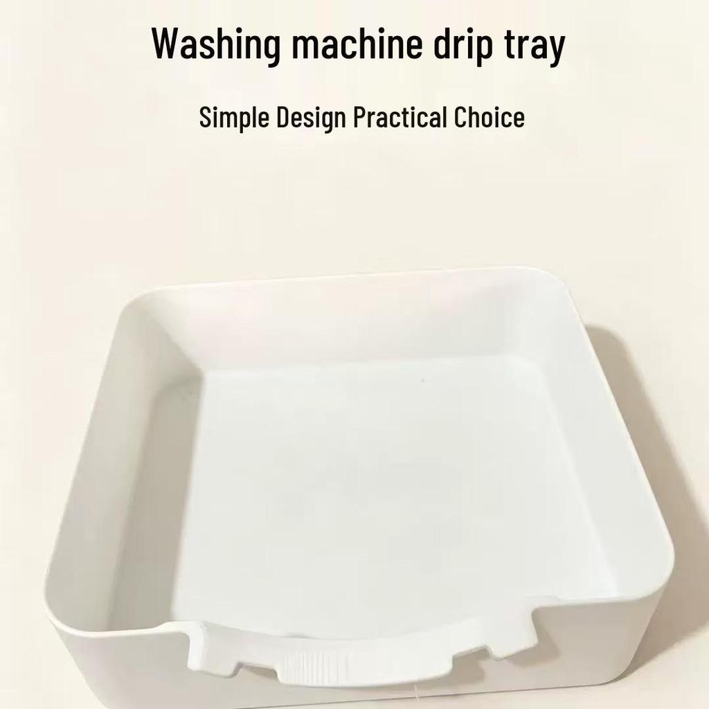 Universal Waterproof Washing Machine Leak Tray with Deflector Drainage Connector