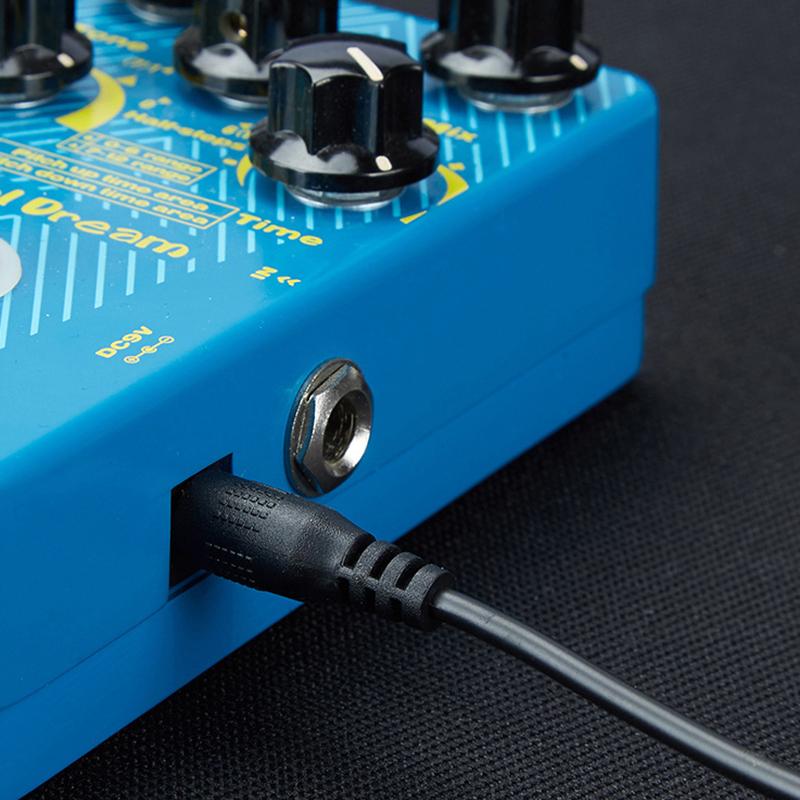 Effect Pedal 9V Battery Clip Converter Male Dcjack Plug Power Cable Snap Connector For Guitar Effect Pedal Battery Power Adapter